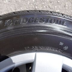 新車外し・ハイエース/ ECOPIAタイヤ+ホイール 195/80/R15 4本 