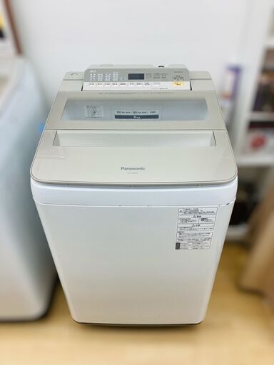 【REGASTOCK川崎店】【特価品】Panasonic パナソニック 8.0kg 全自動洗濯機 泡洗浄 NA-FA80H6 2018年製
