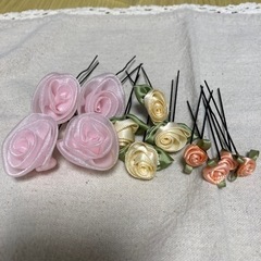 Uピン　お花 ヘアアクセサリー