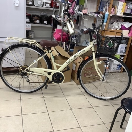 美品]27インチ6段変速シティサイクル手渡し条件あり。