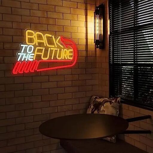【新品】バック・トゥ・ザ・フューチャー LEDネオンサイン 看板