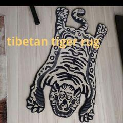 本物!ホワイトタイガー tibetan tiger rug
