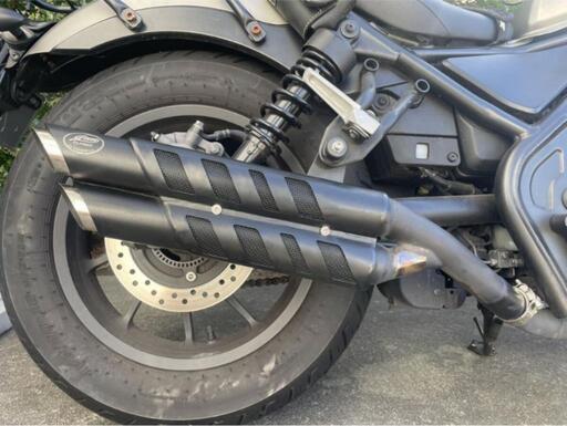 【中古】レブル250-500 2017-2022年式マフラーgemspeed製 V2