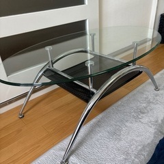 【値下げ】ニトリ　ガラステーブル