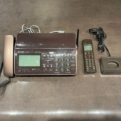 シャープ デジタルコードレスFAX 子機1台付き UX-600CL-T