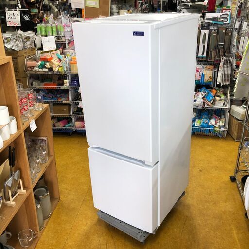 ２０１９年製　ヤマダセレクト） YRZF15G1 2ドア冷蔵庫 (156L・右開き) ホワイト