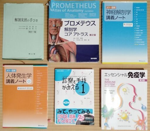 医学系書籍6冊セット（徳島大学医学部）