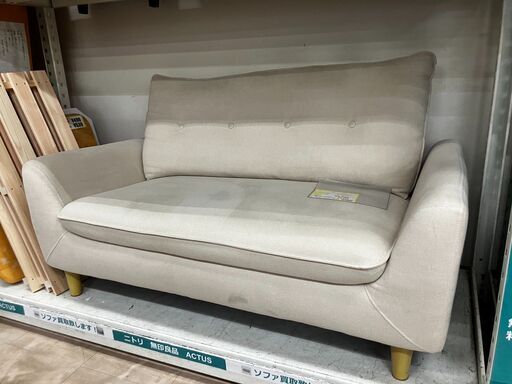 お買い得ソファコンパクトサイズ130幅新生活にどうぞ❗️2P ソファ No.458● ※現金、クレジット、スマホ決済対応※