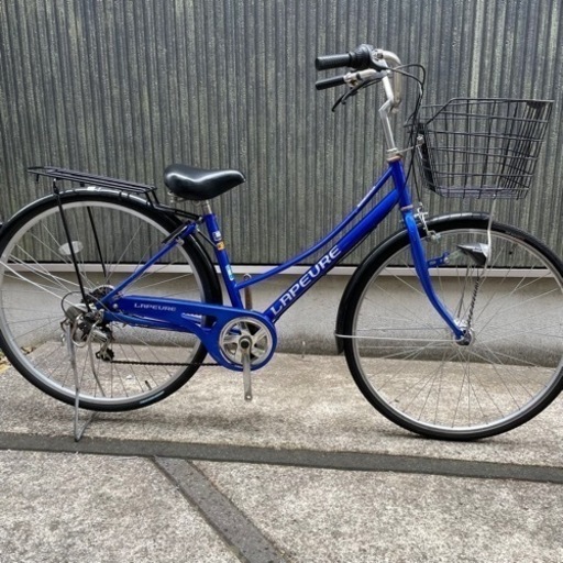 ママチャリ自転車 27インチ 幼かっ 身長155cmから カゴ/鍵