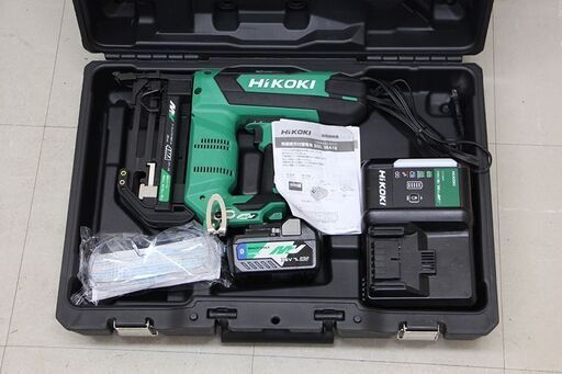HiKOKI(ハイコーキ) 旧日立工機 36V コードレスフロア用タッカ 充電式 MA線対応 ステープル幅4mm専用 最大長さ38mm 急速充電器 N3604DM(XP) (D5593kaxwY)
