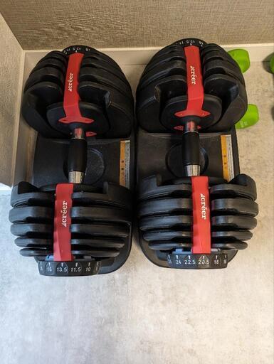 可変式ダンベル 24kg 2個セット