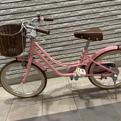 18インチ　子供用自転車　ピンク