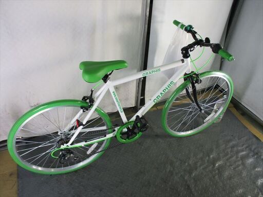 D413☆18000円☆整備済み スポーツ自転車新車GRAPHISグリーン48cm  