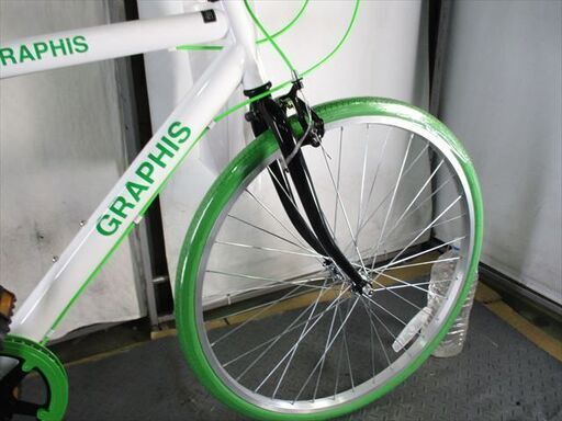 D413☆18000円☆整備済み スポーツ自転車新車GRAPHISグリーン48cm  