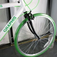 Ｄ413　★18000円★整備済み スポーツ自転車　新車　GRAPHIS　グリーン　48ｃｍ 【クロスバイク】