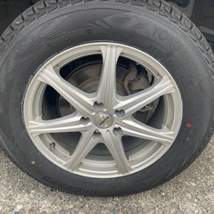 2023年製2本/2016年製2本　225/65R17　ヨコハマスタッドレスタイヤ　5穴　アルミホイール付き　4本セット　17インチ　　