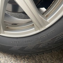 2023年製2本/2016年製2本　225/65R17　ヨコハマスタッドレスタイヤ　5穴　アルミホイール付き　4本セット　17インチ　　