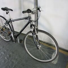 Ｄ414★23800円★整備済み スポーツ中古自転車 ライトウェイ　ファータイル　ブラック　46ｃｍ【クロスバイク】(*^▽^*)