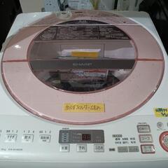 配送可【シャープ】8K洗濯機★2016年製　分解クリーニング済/3ヶ月保証付　管理番号12403