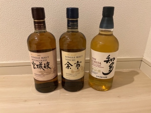 ウイスキー　知多　余市　宮城峡　新品　700mlす