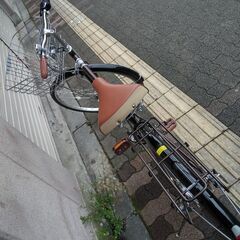 美品☆Coronet Noel[コロネットノエル]27吋 ファッションシティーサイクル 外装6段/LEDオート(マットショコラ)