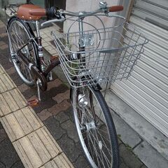 美品☆Coronet Noel[コロネットノエル]27吋 ファッションシティーサイクル 外装6段/LEDオート(マットショコラ)