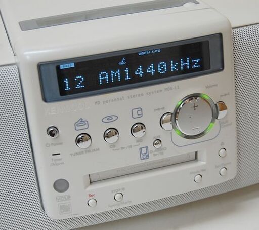 ケンウッドmdx-l1ホワイト ケンウッド CD・MD・ラジオパーソナル