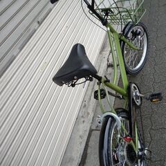 美品☆APRES MIDI[アプレスミディ]20吋 コンパクト自転車 外装6段(オリーブドラブ)