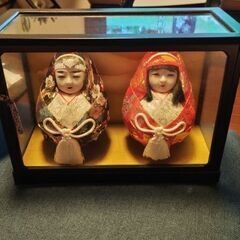 錦だるま 姫だるま ペア 民芸品 伝統工芸品 日本人形 郷土玩具...