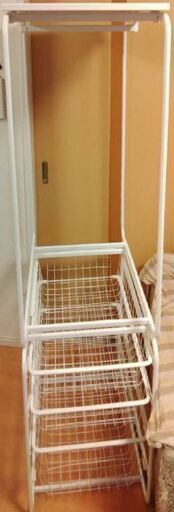 IKEA JONAXEL/ヨナクセル ワードローブとカゴ3段のセット　3つあります！