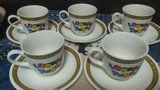 LOONEY TUNES ルーニーテューンズ コーヒーカップ ソーサー セット