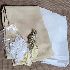 【新品未使用】カーテン⭐遮光1級UV防音遮音⭐ベージュ⭐4セット