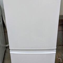 ２ドア冷凍冷蔵庫（白・シャープ製）