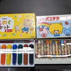 【値下げしました】クレヨン、絵の具、スケッチブックセット