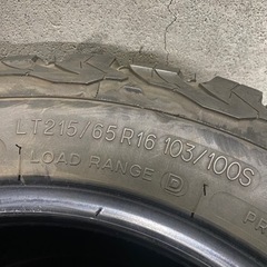 900GLOBAL  GEAR SSS  ギアトリプルエス15P-BFグッドリッチ　215/65R16 21年製　ハイエース　など　　