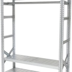 《メタルシステム123》ハンガーラック（奥行40cmタイプ）