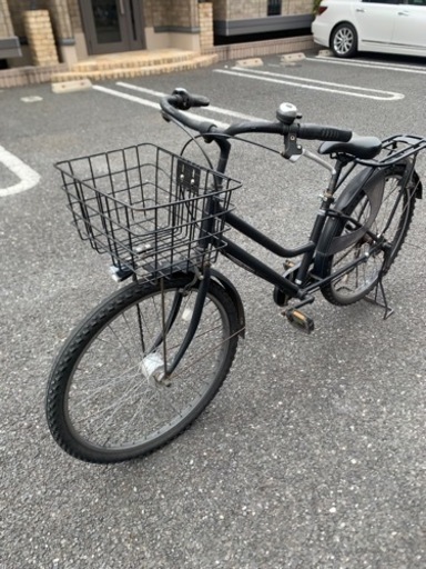自転車 ママチャリ クロスバイク ブラック
