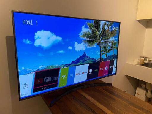 55インチテレビ　LG 55UK6500EJD（2019年製造）