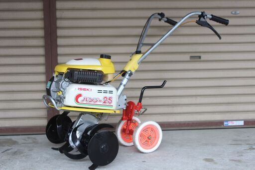 管理機/耕運機　イセキ　パンジー25　KM25　楽リコイル　移動輪付き　爪OK
