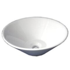 白陶器製円錐形洗面ボウル　SL3560　新品　在庫あり