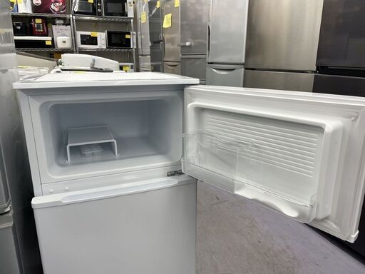 冷蔵庫 90L 2019年製 2ドア ヤマダセレクト YRZ-C09G1 ホワイト 白