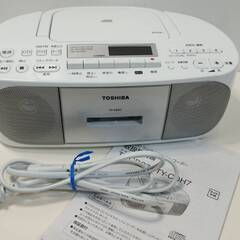 【ネット決済・配送可】TOSHIBA CDラジオカセットレコーダ...