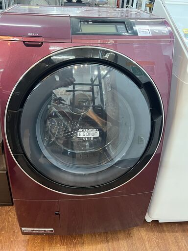 リサイクルショップどりーむ天保山店　No12085　HITACHI　BIG DRUM　ドラム式洗濯乾燥機　10/6㎏　洗濯10㎏　乾燥6㎏　超お買い得品　動作確認済み　配達設置可能