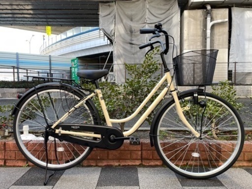 新車26インチ　最安✨　アサヒサイクル　LEDダイナモライト　ママチャリ　ファッションサイクル