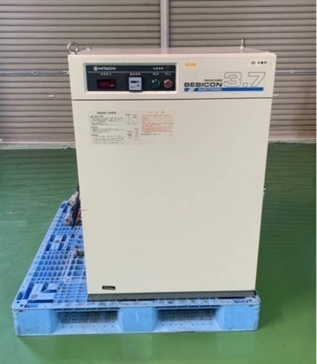 HITACHI（日立）小型空気圧縮機 コンプレッサー BEBICON パッケージベビコン PB-3.7EA5 三相200V 50Hz