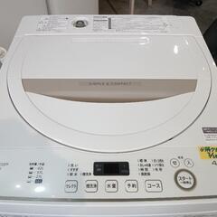 配送可【シャープ】4.5K洗濯機★2019年製　分解クリーニング済/6ヶ月保証付　管理番号12503