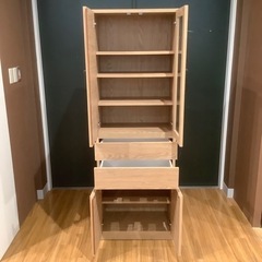 トレファク神戸南店】食器棚 2枚扉【取りに来られる方限定】