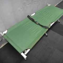 激安簡易ベッド 折りたたみ式 戦人 SENJIN 緑色 巾63㎝...