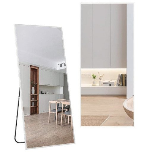 176 x 77cm(ホワイト) 全身鏡 スタンドミラー 大型（定価20,000円）