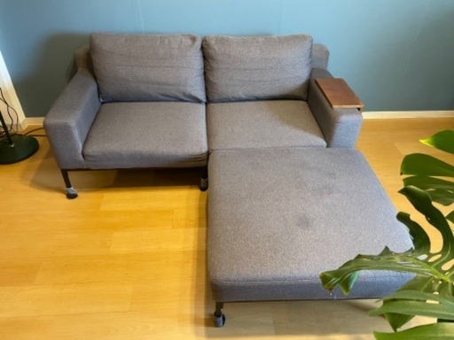 Lowya ソファ LOWYA ソファ4人掛けカウチソファスチール脚ポケット